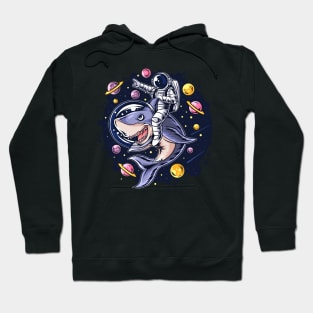 AStronaut With Shark Hoodie